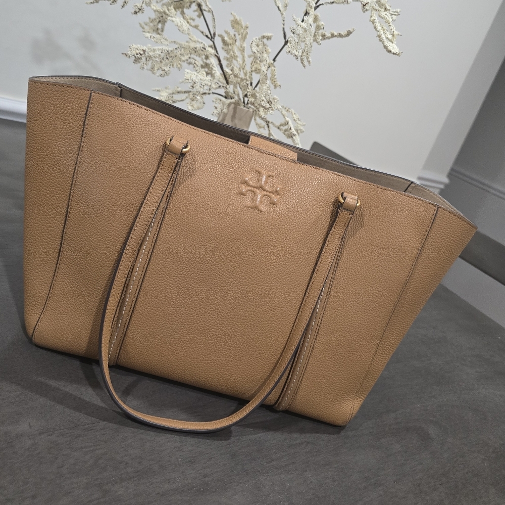 Tory Burch Tan Leather Tote Bag